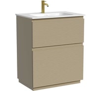 Напольная тумба SANCOS Folk Floor 690х445х850, c двумя ящиками оснащенными доводчиками, Капучино, арт. FL70FCP