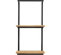 Навесная полка GreenWeen TWIN черная GW-TWIN-B-80