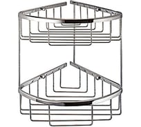 Угловая полка Hafele 2 секции, хром полированный 980.64.252