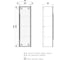 Пенал EQUIL Stoune 36, подвесной, универсальный, дуб черный, ppSTOUNE36.R/L-35 2
