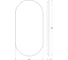 Зеркало EVOFORM с контурной LED подсветкой 21,5 W (50х100 см, без выключателя, нейтральный белый свет BY 2587 2