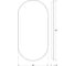 Зеркало EVOFORM с контурной LED подсветкой 16,5 W (40х80 см, без выключателя, нейтральный белый свет BY 2586 2