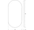 Зеркало EVOFORM с контурной LED подсветкой 16,5 W 40х80 см, без выключателя, теплый белый свет BY 2596 2