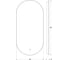 Зеркало EVOFORM с контурной LED подсветкой 16,5 W 40х80 см, сенсорный выключатель, нейтральный белый свет BY 2686 2