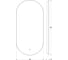 Зеркало EVOFORM с контурной LED подсветкой 16,5 W (40х80 см, сенсорный выключатель, теплый белый свет BY 2696 3