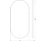 Зеркало EVOFORM с контурной LED подсветкой 21,5 W 50х100 см, сенсорный выключатель, теплый белый свет BY 2697 3