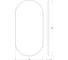 Зеркало EVOFORM с контурной LED подсветкой 21,5 W 50х100 см, без выключателя, теплый белый свет BY 2597 2