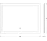 Зеркало со встроенным LED-светильником EVOFORM 24 W (80х60 см) (Сенсорный выключатель) BY 2435 3
