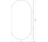 Зеркало с окантовкой EVOFORM (50x100 cm) (Черный цвет) BY 0464 3