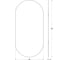 Зеркало с окантовкой EVOFORM (60x120 cm) (Черный цвет) BY 0466 3