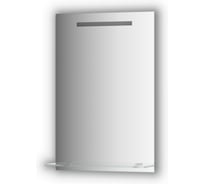 Зеркало с полочкой EVOFORM 50 см со встроенным LED-светильником 3 W (50x75 см) BY 2152