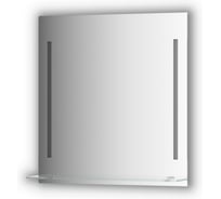 Зеркало с полочкой EVOFORM 70 см с 2-мя встроенными LED-светильниками 11 W (70x75 см) BY 2163