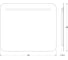 Зеркало со встроенным LED-светильником EVOFORM 5,5 W (70х60 см) (Без выключателя) BY 2144 3