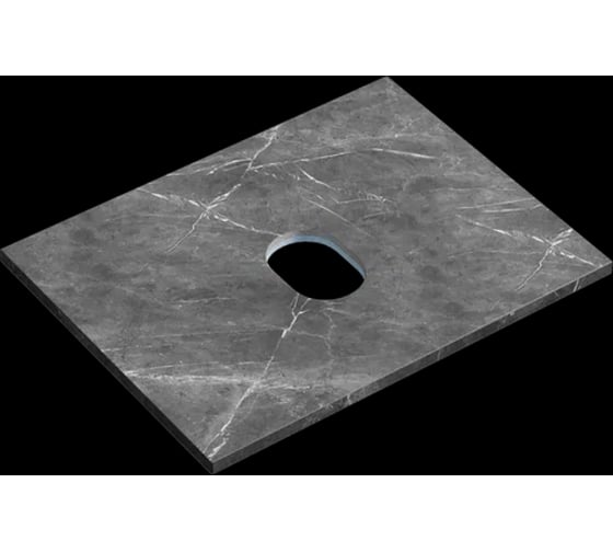 Столешница для ванной комнаты Sancos 600×460 мм, цвет black sky арт. TT60A1X 1