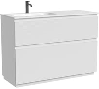 Тумба напольная левая Sancos Folk Floor 1190×445×850 мм, с двумя ящиками оснащёнными доводчиками, цвет Bianco, арт. FL120FLW