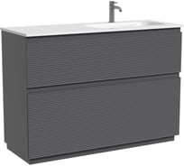 Тумба напольная правая Sancos Folk Floor 995×445×850 мм, с двумя ящиками оснащёнными доводчиками, цвет Grey soft, арт. FL100FRGS