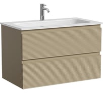 Тумба подвесная Sancos Folk 790×445×500 мм, с двумя ящиками оснащёнными доводчиками, цвет Капучино, арт. FL80CP