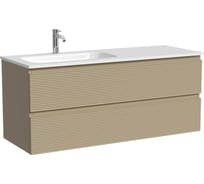 Тумба подвесная левая Sancos Folk 1190×445×500 мм, с двумя ящиками оснащёнными доводчиками, цвет Капучино, арт. FL120LCP