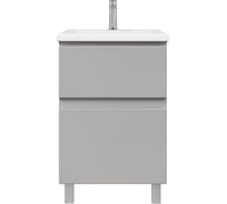 Тумба без раковины RUVANN STELLO 50 в ванную напольная, грей Т.STELLO-GR.П-50Н