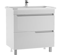 Тумба под умывальник Айсберг NOVA 80 Веста с двумя ящиками В2 DV5925T