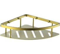 Полка для ванной угловая Wonzon & Woghand Брашированное золото WW-4132-BG