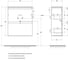 База под раковину подвесная BelBagno UNO-MINI-900-2C-SO-GSO 4