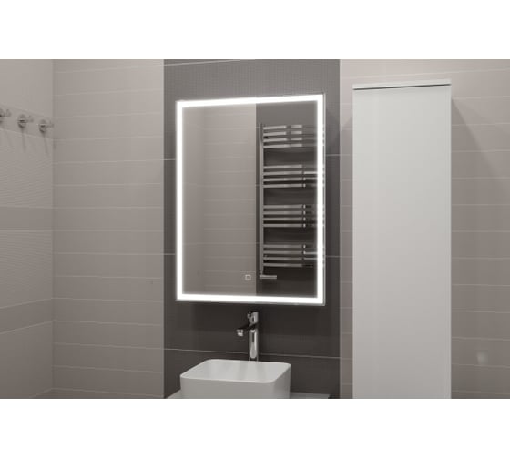 Зеркало-шкаф Alcora Comfort Led 600x800 мм, правый, с розеткой, сенсорное включение SP МВК005Super Pack