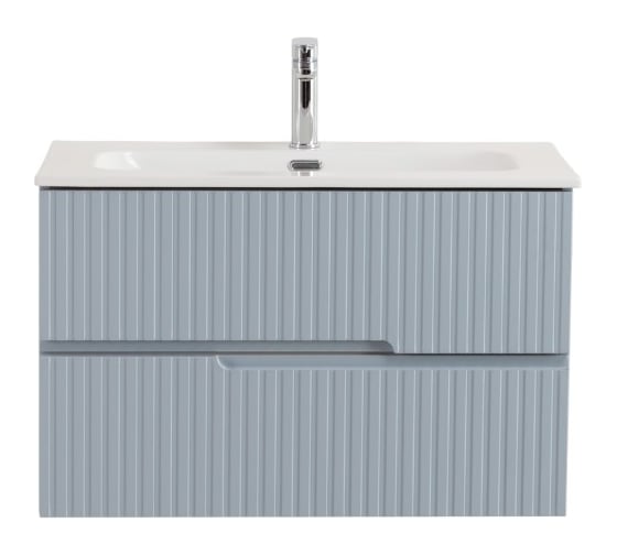 База под раковину подвесная Cezares DUET-N с двумя выкатными ящиками, Голубой жемчужный, 800x457x500, DUET-N-800-2C-SO-APR-P