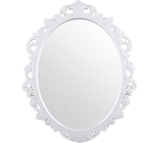 Зеркало в рамке ЗПИ Альтернатива Ажур 585х465мм (белый) М1656