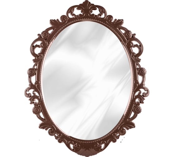 Зеркало в рамке ЗПИ Альтернатива Ажур 585х465мм (темно-коричневый) М4520