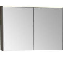 Зеркальный шкаф Vitra Core 100 см, брашированный хром, с подвеской 66912