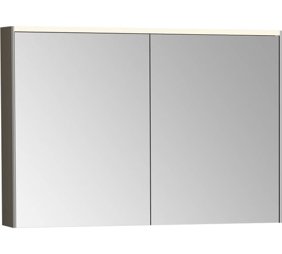 Зеркальный шкаф Vitra Core 100 см брашированный хром с подвесткой 66912