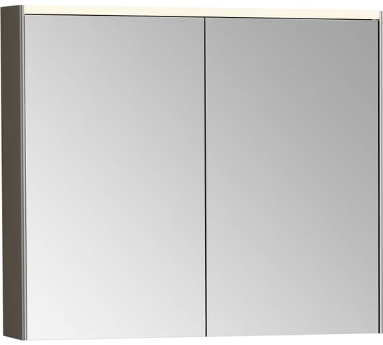 Зеркальный шкаф Vitra Core 80 см брашированный хром с подвесткой 66911