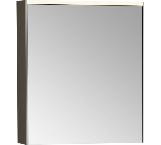 Зеркальный шкаф Vitra Core 60 см брашированный хром с подвесткой петли слева 66909