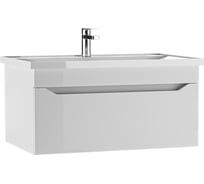 Тумба подвесная Айсберг под раковину NOVA 80 Ева с одним ящиком В1 DA5937T