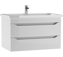 Тумба подвесная Айсберг под раковину NOVA 80 Ева с двумя ящиками В2 DA5933T DA5934T