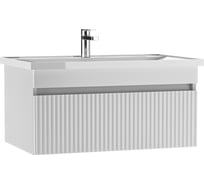 Тумба подвесная Айсберг под раковину NOVA 80 Бриз с одним ящиком В1 DB3018T