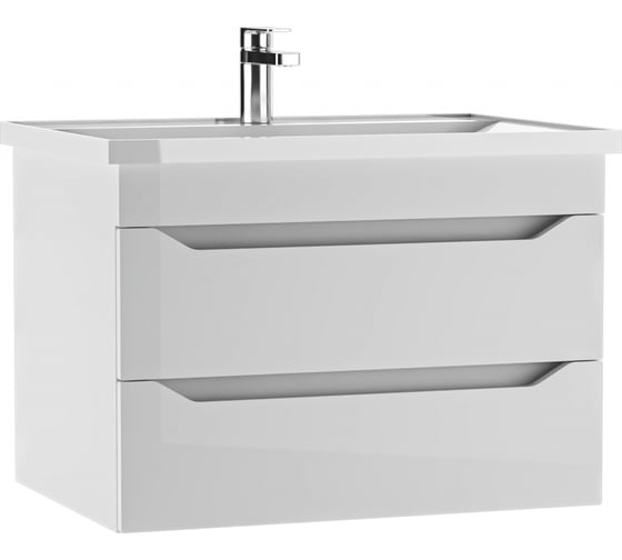 Тумба подвесная Айсберг под раковину NOVA 70 Ева с двумя ящиками В2 DA5933T