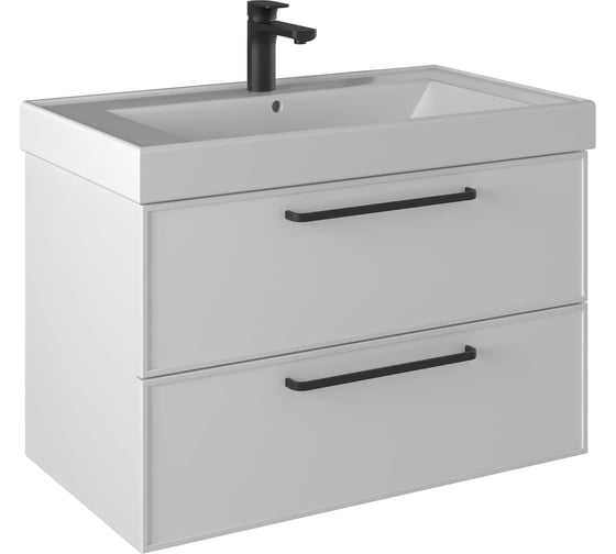 Тумба консольная PRATO из ДСП и МДФ Кватро, т18-80 (ум. Грэмми), 246, 03-18080-19, 00 БЕЛ