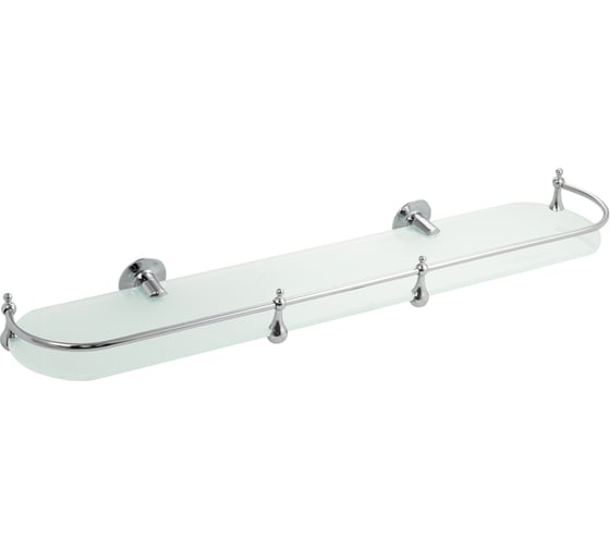 Полка под зеркало Brimix стеклянная с бортом, матовое стекло 5 мм 5587