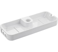 Полка для душевых стоек и стоек Brimix тропический душ, глубокая, пластик АБС, белая 3353