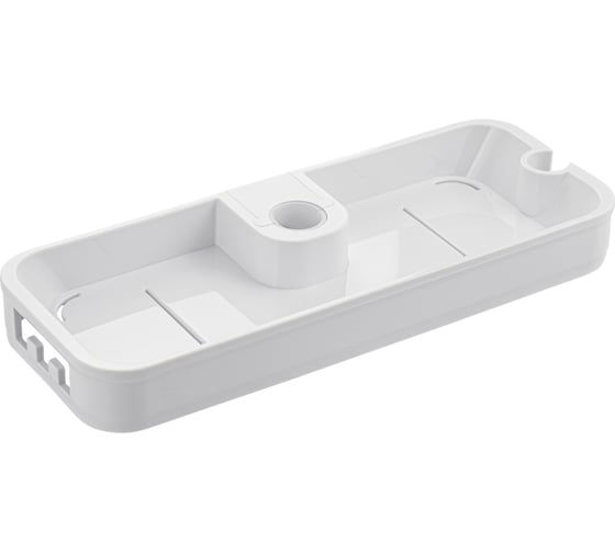 Полка для душевых стоек и стоек Brimix тропический душ, глубокая, пластик АБС, белая 3353 1