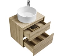 Тумба AQUATON Либерти 60 со столешницей, цвет Дуб Эльвезия 1A2794V1LYC70