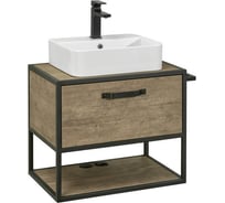 Тумба AQUATON Лофт Ф 65 со столешницей, цвет Дуб Кантри 1A2423V4LTDY0