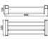 Полка для полотенец Ledeme L30224W 2