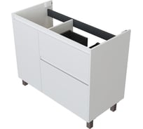 Тумба Aquanet Nova Lite 2.0 100 R напольная цв. белый глянец (346340) 00346340
