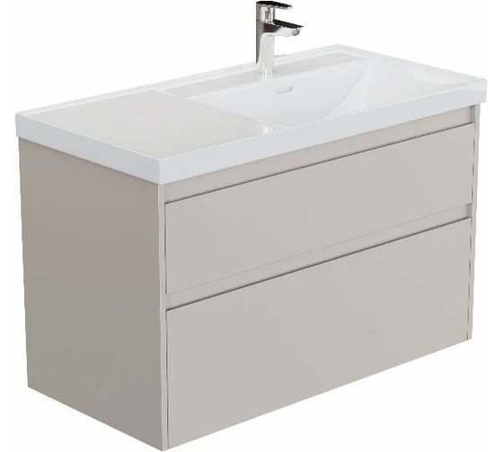 Тумба Aquanet Nova Lite 2.0 90 L 2 ящ. цв. бежевый (346325) 00346325