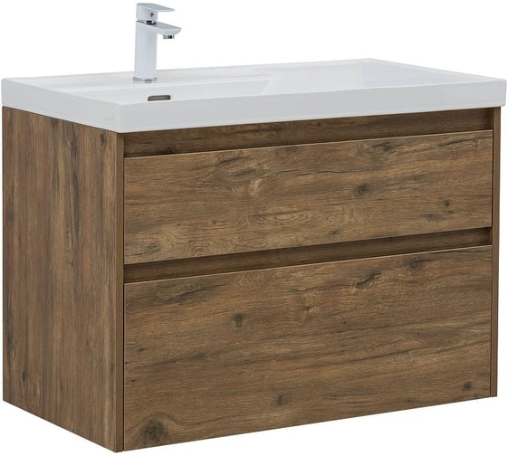 Тумба Aquanet Nova Lite 2.0 90 L 2 ящ. цв. дуб рустикальный (346318) 00346318