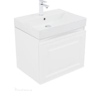 Тумба Aquanet Агата 60 1 ящ. цв. белый сатин (345480) 00345480