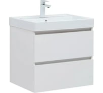 Тумба Aquanet Вега 60 (Ирис T) 2 ящ. цв. белый глянец (362546) 00362546